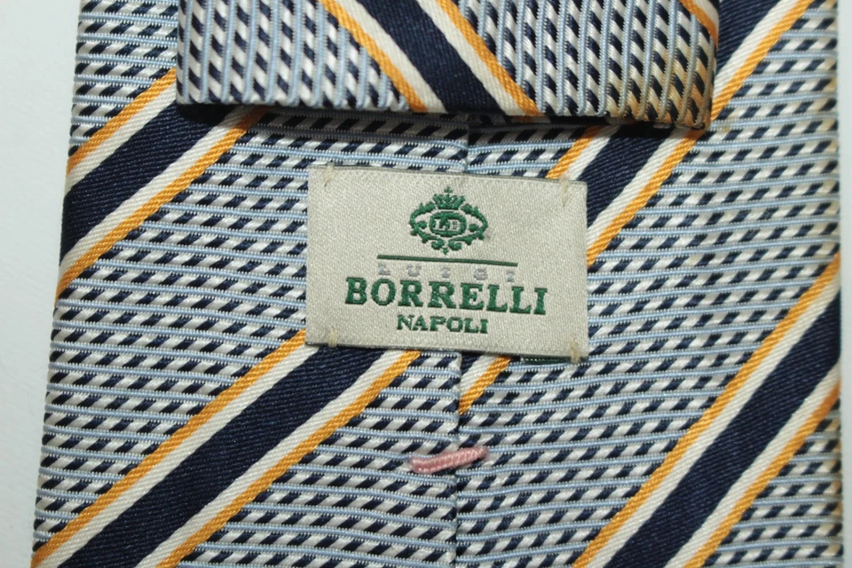 Шелковый галстук BORRELLI сделано в Италии F83515 - Изображение 4 из 4