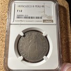 Peru 1835 4 Reales - Cuzco Mint - NGC-graded Fine 12 — photo 3