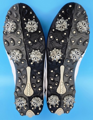 Scarpe da golf stringate Footjoy donna taglia 8,5M 97239 bianche collezione Lopro pelle - Foto 6 di 8