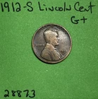 1912-S Lincoln Wheat Cent / Penny 1c Good US Coin