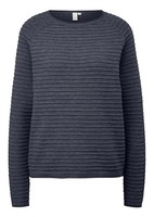 QS Damen 2133366 Pullover Langarm, 58W0_Tiefblau, XXL EU