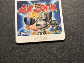 Air Zonk Game For TurboGrafx 16 HuCard Card Only Tested & Works Great! Authentic