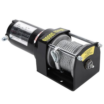 3000lbs Electric Recovery Winch 12V Wire Remote Control Gear System for Truck