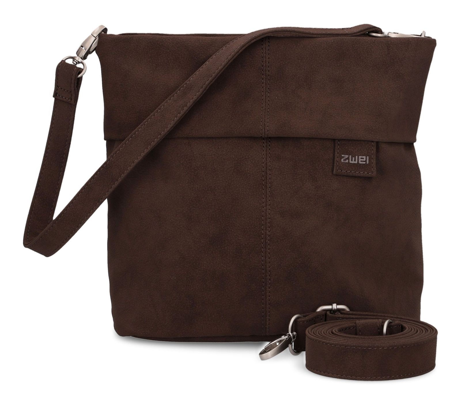 zwei cross body bag Mademoiselle.M M8 Nubuk - Espresso