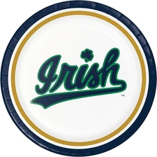 Notre Dame Fighting Irish NCAA University College Sports Party 9" Dinner Plates