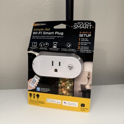 NEW My Touch Smart Wi-Fi Smart Plug Wireless Control Custom Timer Indoor Digital