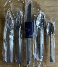 Fortessa Nyssa 18/10 Stainless 5pc Place Setting, Hollow Handle Flatware for 1