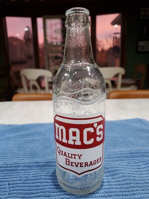 MAC'S Indianapolis Indiana Quality Beverage Bottle 12oz