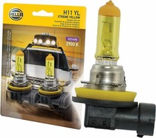 Hella H11 Yl Twin Blister Xtreme Yellow Bulb 12v 55w 2 Pack