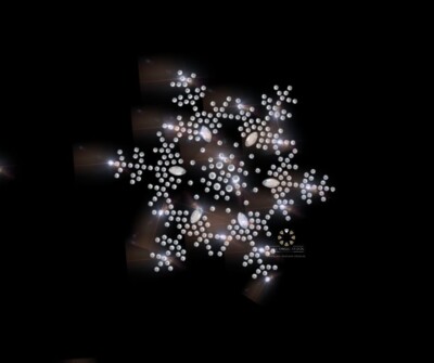 Hotfix Strass Bügelbilder wunderschöne Schneeflocke Eiskristall 120824