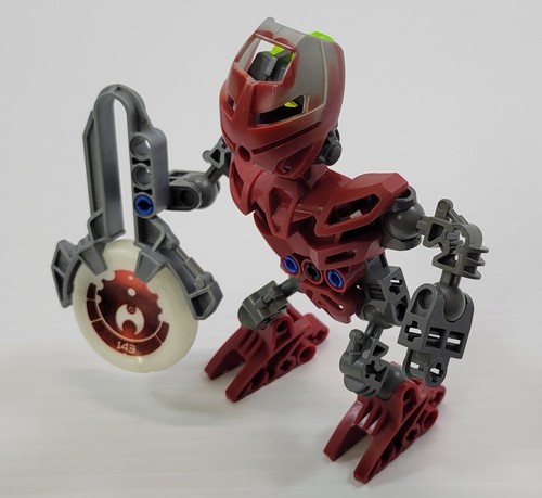 *B9) 2003 LEGO Bionicle Matoran of Metru Nui Mini Figure - Nuhrii - Red - Picture 7 of 12