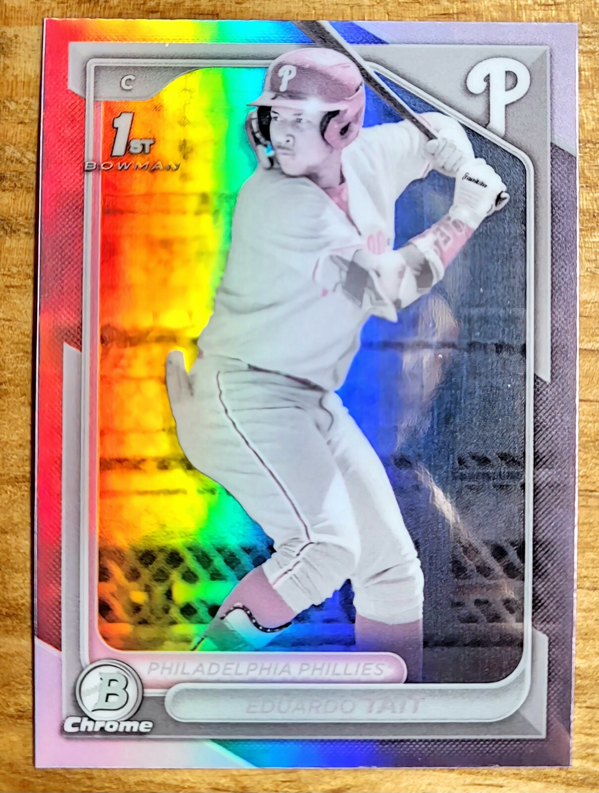 Eduardo Tait 2024 Bowman Chrome Pearl Refractor SSP 1st Bowman #BCP-164