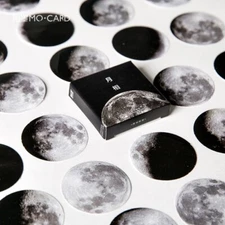 45pcs/box Moon Stickers Journal Planner Decals Collage DIY Scrapbook Crafts