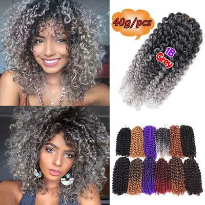 40g Ombre Afro Kinky Curly Twist Crochet Braids Synthetic Hair