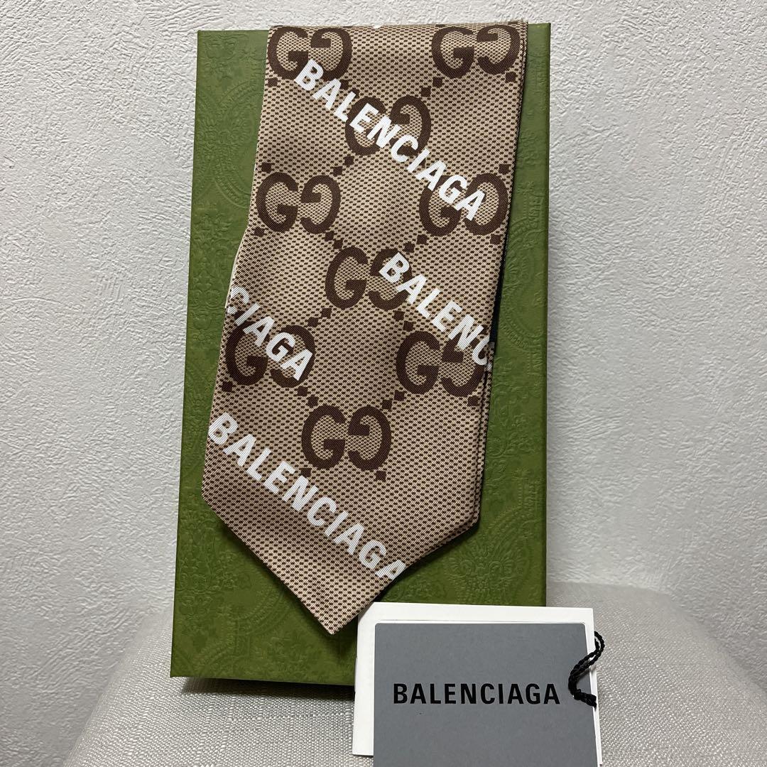 GUCCI x BALENCIAGA Scarf New Unused Collaboration Fashion GUCCI x BALENCIAGA Scarf New Unused Collaboration Fashion