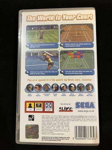Virtua Tennis: World Tour (Sony PSP, 2005) - European Version - Picture 2 of 2