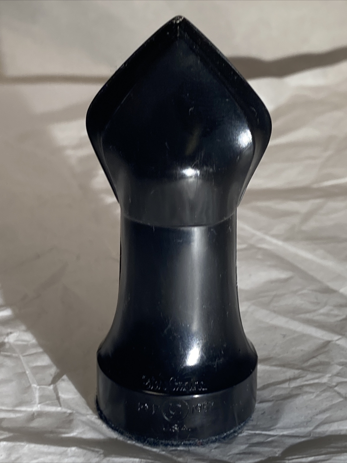 Vintage Ganine Gothic Sculptured #1475 Black Bishop 1957 Replacement 1 Pc B4