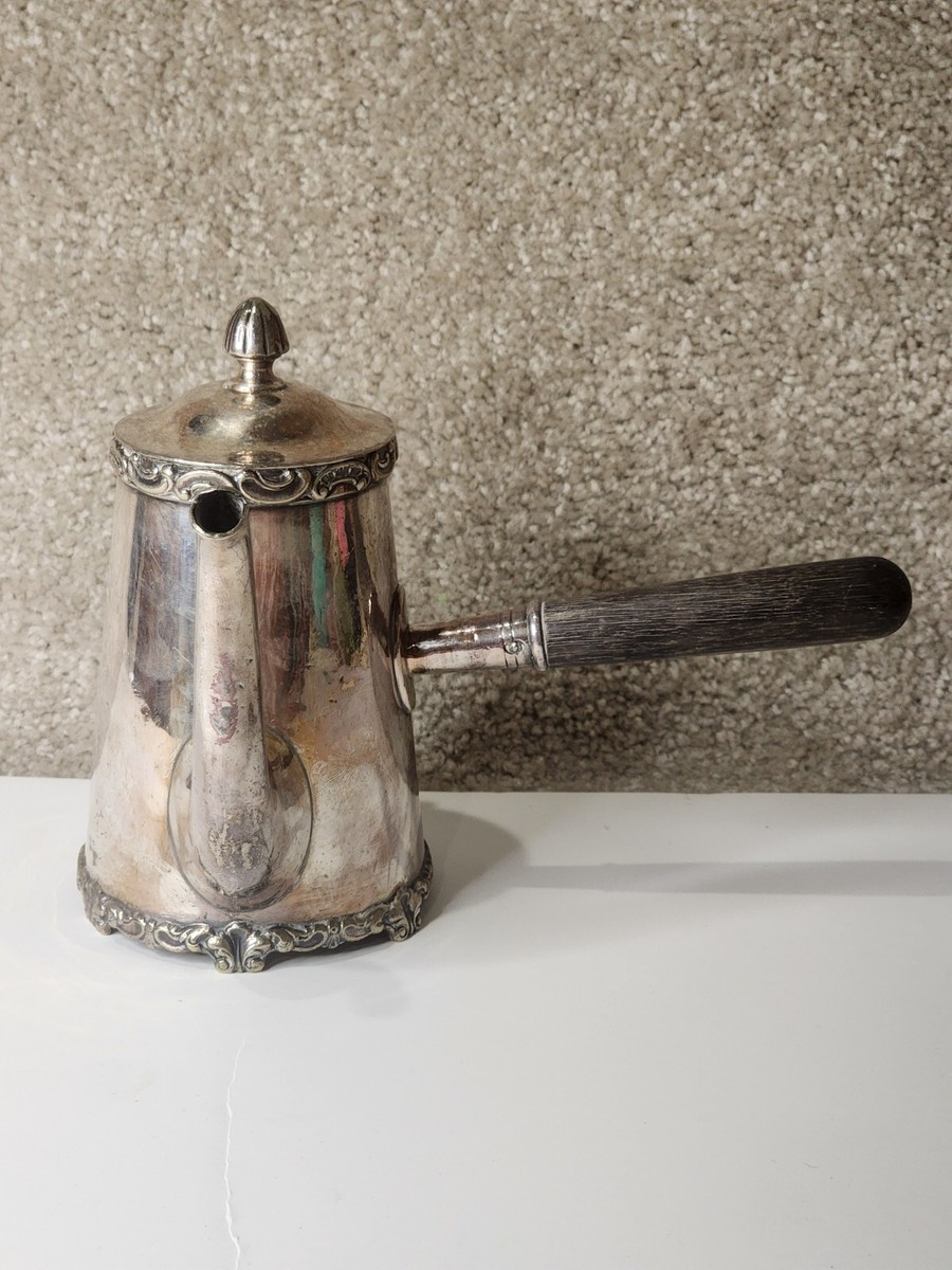 Vintage Gorham Soldered Silver Coffee Pot W Wood Handle 7/8 Pint