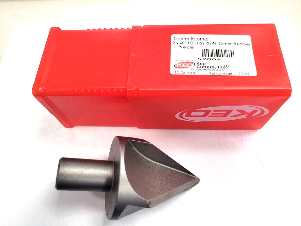 Keo 52006 2" 4 Flute Countersink Center Reamer 3/4" Shank 60 Degree - Image 2 of 4