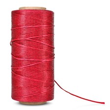 284Yard 150D Waxed Thread String Cord Sewing DIY Craft Leather Stitching Red