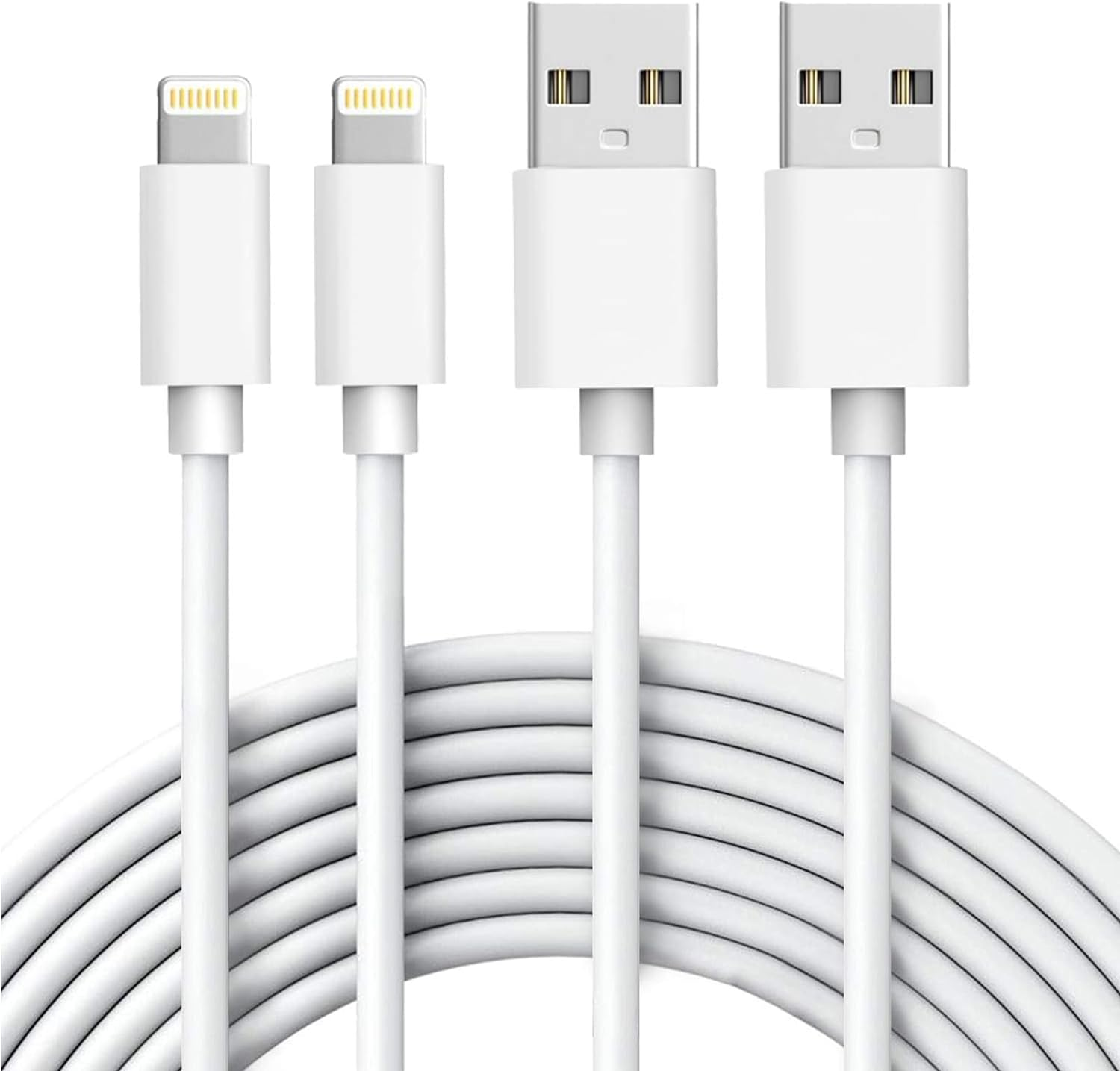 Iphone Charger, [Apple Mfi Certified] 2PACK 6FT USB to Lightning Cable Power Fas