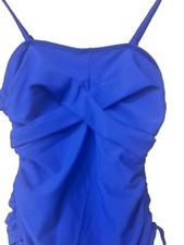 Swimsuit One Piece Tummy Control royal Blue . NEW Size Small
