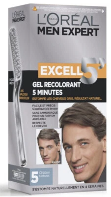 L'ORÉAL 1 boîte L'OREAL Men Expert Excell 5 minutes- gel recolorant twist Chatain clair