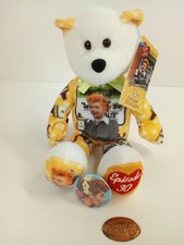 I Love Lucy Bear With Tags Episode 30 with Pin and Coin.