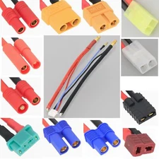 RC Jack JST-XH 2S Balance Lipo Hard case Battery Charging wire 4mm Banana Bullet