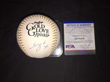 Shogo Akiyama Signed Official Gold Glove Baseball Cincinnati Reds PSA/DNA