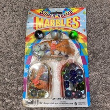 Vintage IMPERIAL Toy Corp Big Value Marbles Pack 1988 SEE  6853 GREAT 
