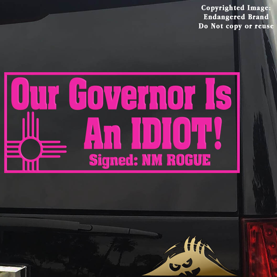 My Governor Is An Idiot Newyork' Sticker