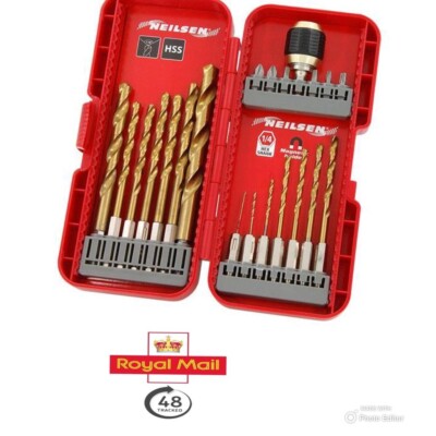 Hex head best sale drill bit set