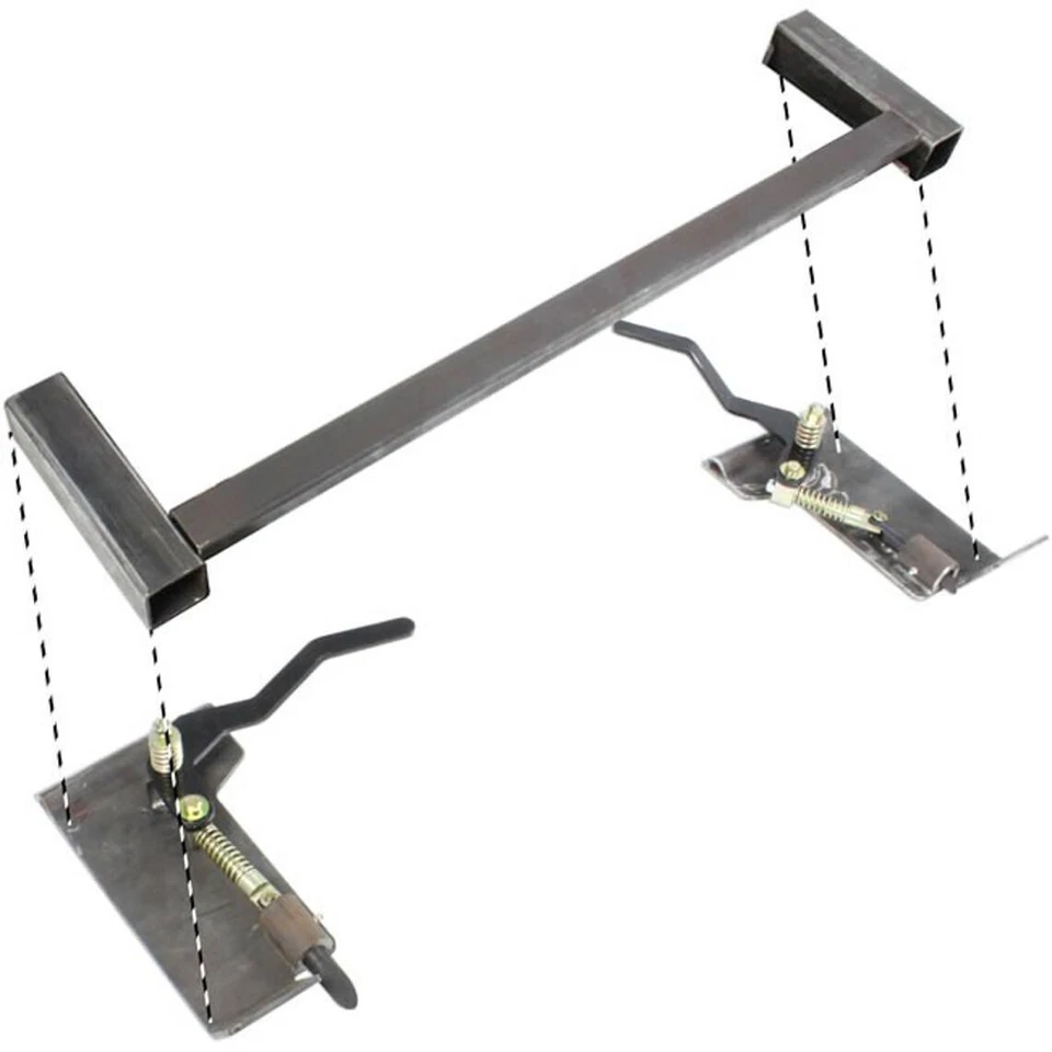 Pin On to Skid Steer Quick Tach Adapter Spacer Brackets Cross Brace Latch Weld - Image 2 of 4