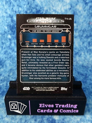 Star Wars: Galactic Files 2018 BLUE Parallel SINGLE Non-Sport Trading Card Topps - Picture 230 of 294