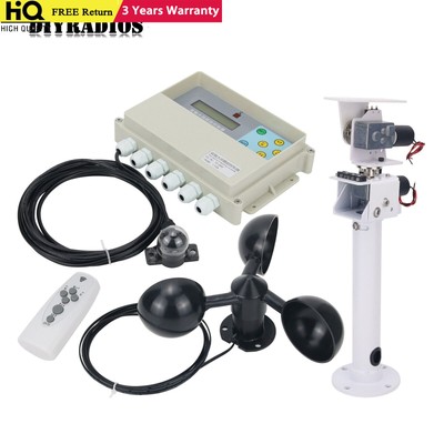 Dual Axis Solar Tracker Controller+Remote &Wind Speed Sensor+DC Dual Axis Gimbal