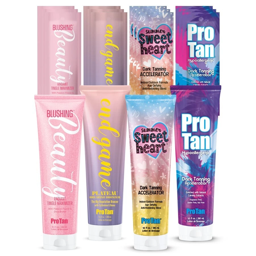 Pro Tan Love Me Intro Kit 2025 sunbed tanning lotion cream deal SALONS