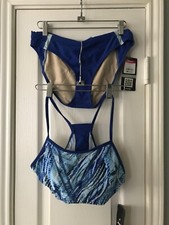 Zoot Women's 2 Piece Swimsuit BLUE Large NEW