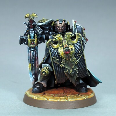 painted custodian guard shield captain miniature sentinel blade storm custodes