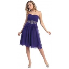 May Queen MQ711 Fuchia Size 4 Prom--Home coming