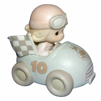 Precious Moments ''Ten Years And Still Going Strong'' 1990 Mint Figurine & Box