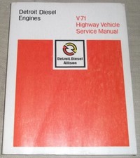 DETROIT DIESEL 6V-71 8V-71 12V-71 16V-71 ENGINE SERVICE OVERHAUL REPAIR MANUAL