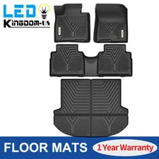 Floor Mats + Trunk Cargo Liner Full Cover for 2021-2023 Hyundai Santa Fe 5 Seat