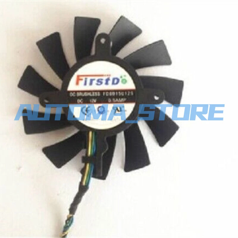 ONE 75Mm 12V 2Pin FD8015U12S Fan For Video Card Hd Series qt #AM - Image 2 of 2
