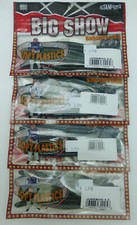 Stanford Baits Big Show 5.5" JuneBug Kicker Tail Finesses Worm 4 packs