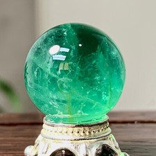Sfera cristallo quarzo sfera fluorite verde naturale 10G Reiki guarigione energetica
