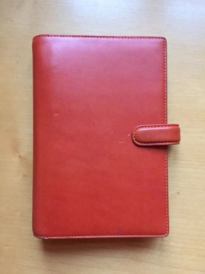Filofax Personal Dorset/Organiser Italian Timer Echtleder Rotbraun 18,5cm x 13cm
