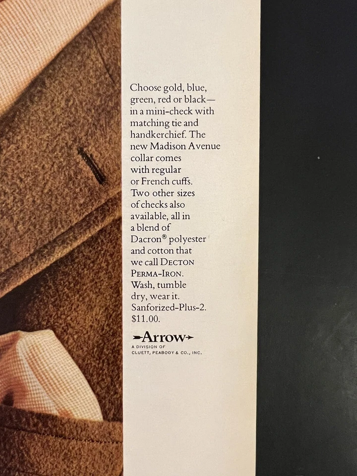 Blazer y camisa naranja Arrow Shirts 1969 Life Print Añadir 10,5x13,5 Foto 3 de 3