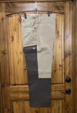 Game Winner Briar Pants Hunting Hiking Mens Size XL Thick Rugged Cotton STARCHED