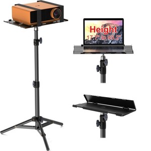Trépied de support de projecteur, Trépode de ordinateur portable, plancher de projecteur portatif pliable